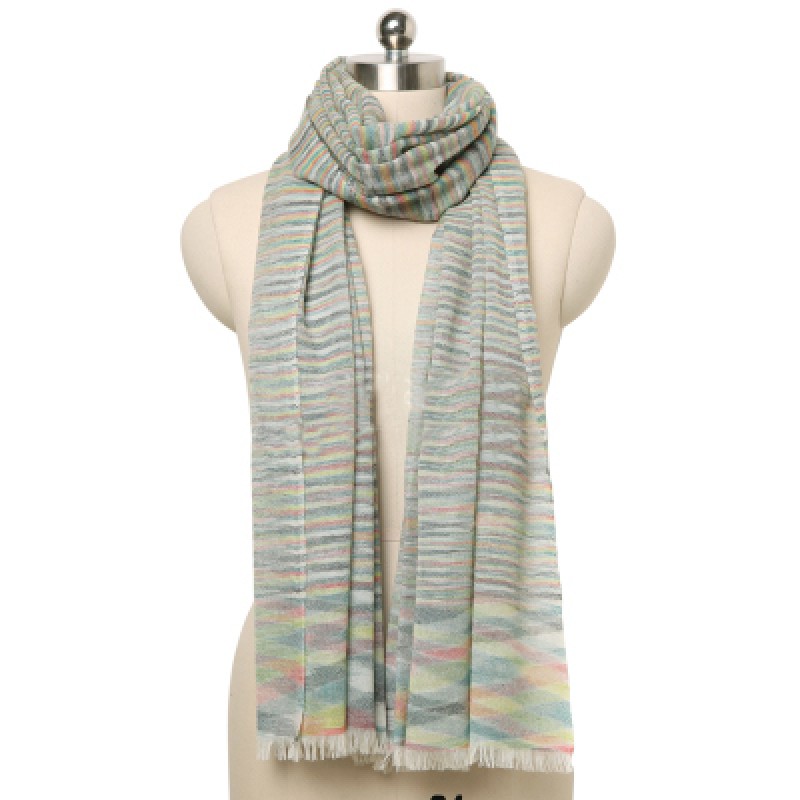 Pure Cashmere Scarves White Multicolorful Women Fashional Winter Scarf